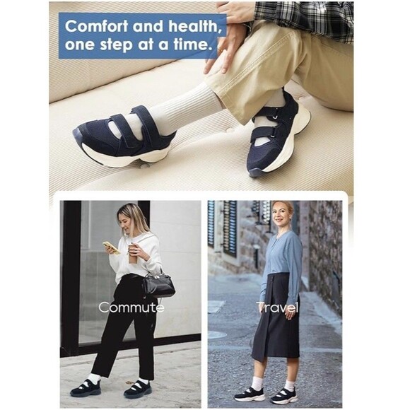 ORTOREX Women's Orthopedic Arch Support Sandals Diabetic Walking Shoes Size 9 - Picture 13 of 16